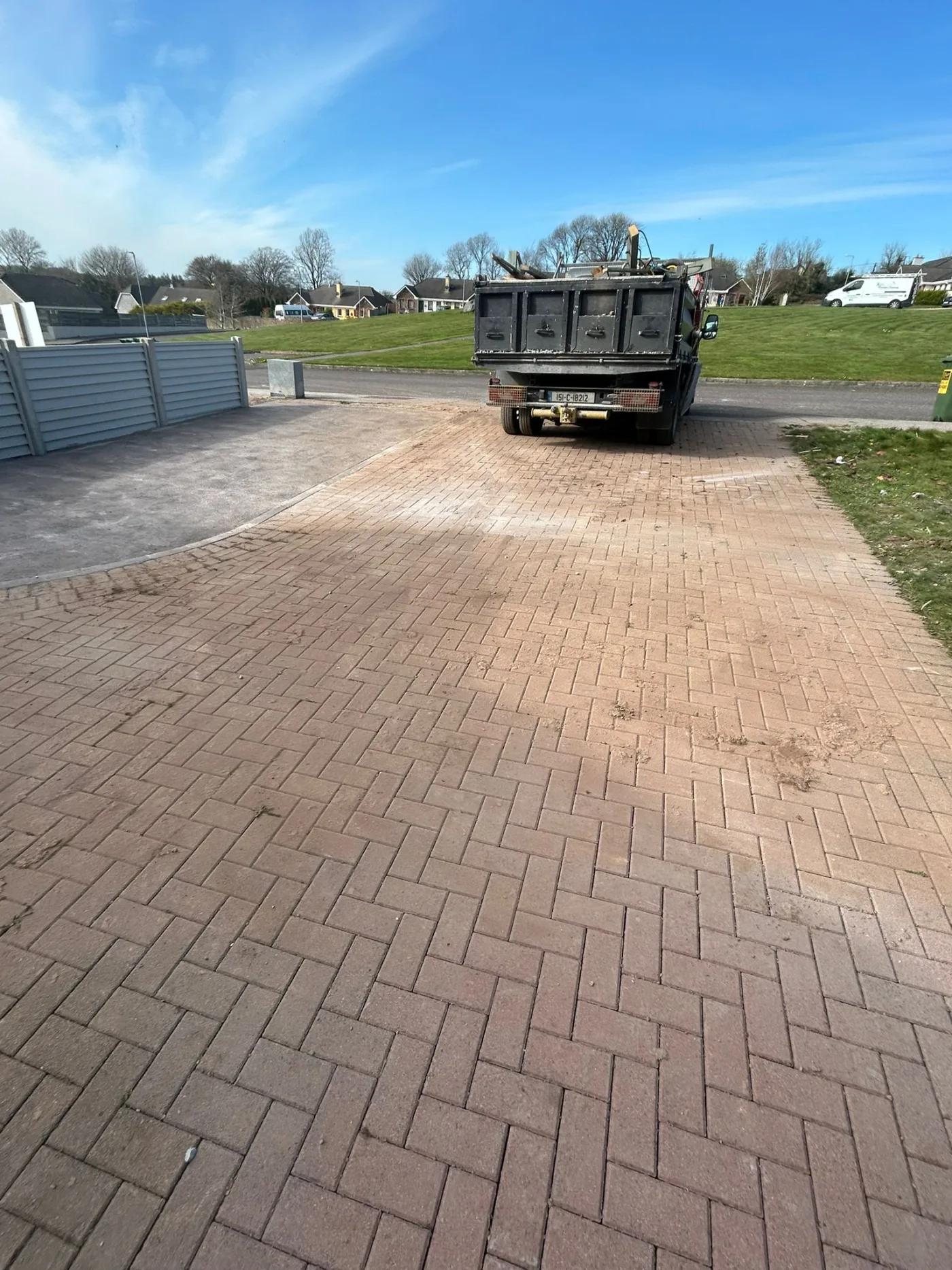 Block paved driveway